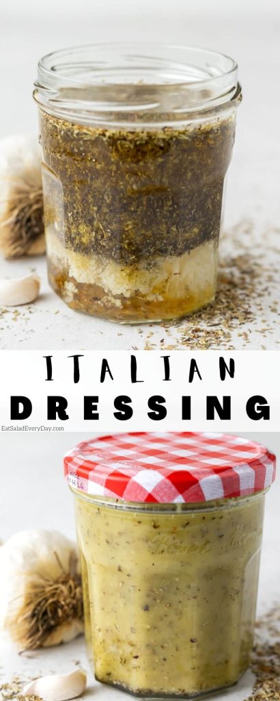 Italian dressing pinnable image with title text